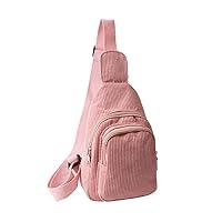 Algopix Similar Product 19 - Stebcece Corduroy Crossbody Sling Bag