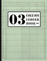 Algopix Similar Product 20 - Accounting Ledger Book 3 Column Simple