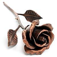 Algopix Similar Product 4 - Handcrafted Metal Rose Copper Stained