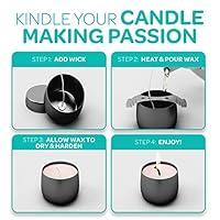 Hearth & Harbor Tin Candle Jars for Making Candles - 4 Oz, 12 PCs DIY  Candle Containers with Lids - Metal Candle Jars - Bulk Tins Storage for  Candle 
