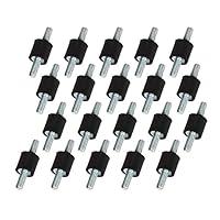 Algopix Similar Product 17 - Yibuy 20 x Black D10mm H10mm M4 Rubber