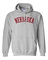 Algopix Similar Product 7 - CornBorn Nebraska Hoody  Arch  Gray 