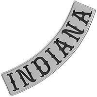 Algopix Similar Product 2 - Indiana Embroidered IronOn Patch Biker