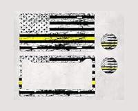 Algopix Similar Product 5 - Personalized Yellow Line Distressed