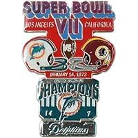 Algopix Similar Product 7 - NFL Miami Dolphins Lapel Pin Super Bowl