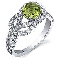 Algopix Similar Product 3 - PEORA Peridot Ring in Sterling Silver