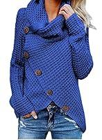 Algopix Similar Product 14 - Asvivid Chunky Cowl Neck Sweaters for