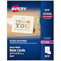 Algopix Similar Product 3 - Avery Printable Note Cards with