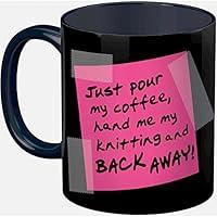 Algopix Similar Product 10 - K1C2 KH114PI Knit Happy Back Away Mug