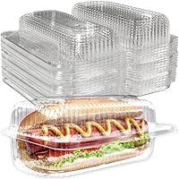 Algopix Similar Product 9 - Sturdy Locking Plastic Hot Dog Trays