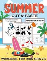 Algopix Similar Product 4 - Summer Cut and Paste Workbook for Kids