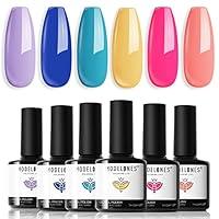 Algopix Similar Product 10 - modelones Gel Nail Polish Set  6