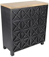 Algopix Similar Product 12 - Benzara Well Built Wooden, Black Cabinet