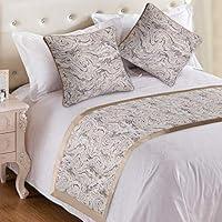 Algopix Similar Product 11 - EMME Golden Royal Bed Runner Scarf