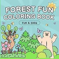 Algopix Similar Product 19 - Forest Fun Coloring Book Fun  Easy