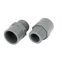 Algopix Similar Product 16 - uxcell 2pcs 34 PT Male Thread PVC