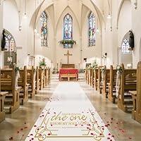 Algopix Similar Product 7 - HEALON White Wedding Aisle Runner Aisle