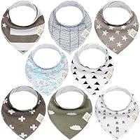 Algopix Similar Product 18 - KeaBabies 8Pack Organic Baby Bandana