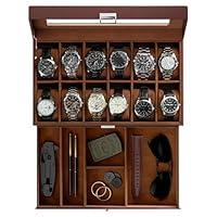 Algopix Similar Product 11 - ProCase Watch Box for Men 12 Slot Mens