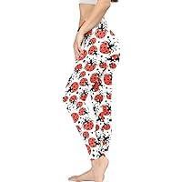 Algopix Similar Product 3 - Irisjudy Red Ladybugs Womens High