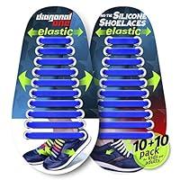 Algopix Similar Product 10 - Diagonal One No Tie Shoelaces for Kids