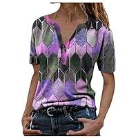 Algopix Similar Product 7 - Womens Printed Blouses and Tops Round