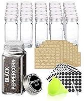 Algopix Similar Product 4 - SWOMMOLY 25 Glass Spice Jars with 703