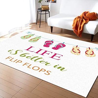 Anti Slip Fouling Washable Area Rug, Simple Green Kitchen Carpet