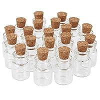 Algopix Similar Product 5 - Pandahall 20pcs Clear Glass Empty Jars