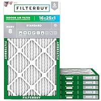 Algopix Similar Product 20 - Filterbuy 16x25x1 Air Filter MERV 8