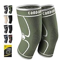 Algopix Similar Product 15 - CAMBIVO 2 Pack Knee Brace Knee