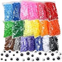 Algopix Similar Product 19 - TOAOB 1900pcs 1cm Assorted Pom Poms