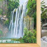 Algopix Similar Product 7 - Frosted Window Film Waterfall Window