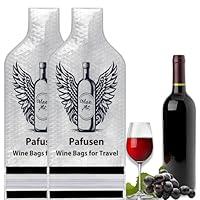 Algopix Similar Product 11 - 2 Pack Wine Travel Bags Reusable Wine