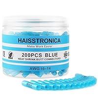 Algopix Similar Product 16 - Haisstronica 200PCS 1614 Awg Blue Heat