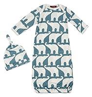 Algopix Similar Product 14 - Milkbarn Organic Cotton Gown and Hat