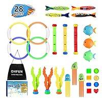 Algopix Similar Product 19 - OHFUN 28 Pcs Dive Toys Pool Toys