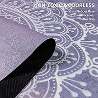 Navaris Foldable Yoga Mat for Travel - 1/8 inch (4mm) Thick Exercise Mat  for Yoga, Pilates, Workout, Gym, Fitness - Non-Slip Folding Thin Portable  Mat