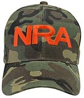 Algopix Similar Product 4 - NRA Camo Hat Orange Embroidered
