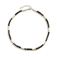 Algopix Similar Product 1 - Ucilon Beaded Necklace for Men Boho