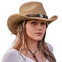 Algopix Similar Product 18 - Straw Cowboy Hats for Women and Men