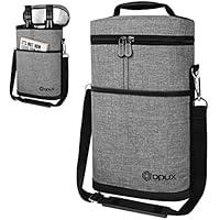 Algopix Similar Product 19 - OPUX 2 Bottle Wine Bag Tote Carrier 