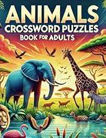 Algopix Similar Product 1 - Animals Crossword Puzzles Book For