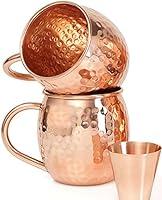 Algopix Similar Product 20 - Set of 2 Moscow Mule Copper Mugs with