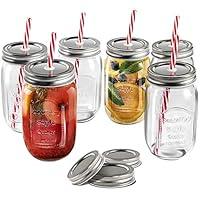 Algopix Similar Product 16 - MASTERTOP Mason Jar Cups Drinking
