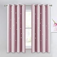 Algopix Similar Product 5 - NICETOWN Star Curtain for Girls Room 