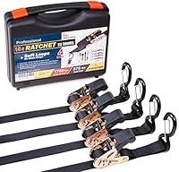 Algopix Similar Product 4 - Heavy duty Ratchet Straps  Pro Set  4