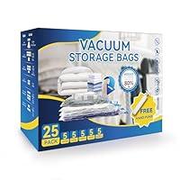 Algopix Similar Product 2 - 25 Pack Vacuum Storage Bags 5 Jumbo5