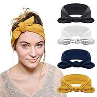 Algopix Similar Product 14 - DRESHOW 4 Pack Headbands for Women Bow