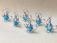 Algopix Similar Product 16 - Teapot Stitch Markers for Knitting or